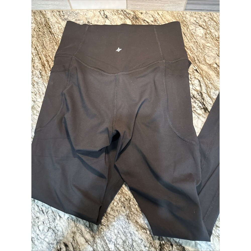 Halara High Waist Black Activewear Leggings Sz Small Full Length With Pockets